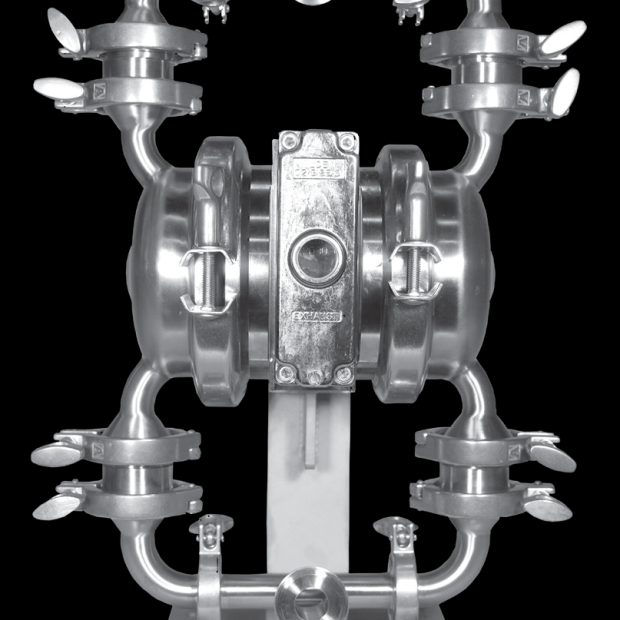 02-12039 WILDEN Air-Operated Double-Diaphragm Pump, Stainless steel, 1-inch, Saniflo HS Range